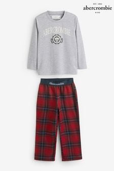Abercrombie & Fitch Jungen Flanell-Pyjama, Rot (Q77050) | 33 €