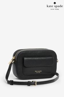 Kate Spade New York Ava Pebbled Leather Crossbody Black Bag (Q77412) | kr4 120