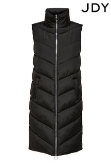 JDY Longline Padded Quilted Gilet