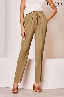 Cămilă - Pantaloni conici eleganți Lipsy (Q77460) | 228 LEI