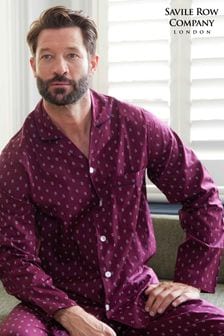 Savile Row Company Pyjama mit Paisley-Muster, Rot (Q77810) | 78 €