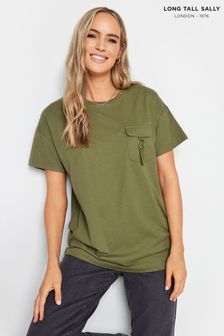Grün - Long Tall Sally T-Shirt mit Utility-Tasche (Q77912) | 29 €