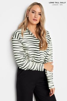Long Tall Sally Cream Zebra Printed Shirt (Q77966) | AED161