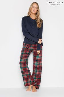 Long Tall Sally Red Woven Check Pyjamas Set (Q77969) | €31