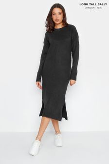 Long Tall Sally Black Knitted Midi Dress (Q78006) | €18