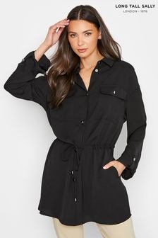 Long Tall Sally Black Utility Shirt (Q78059) | $86