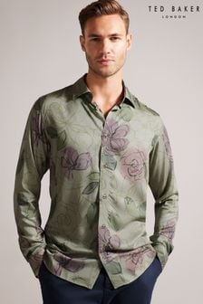 Ted Baker Green Floral Print Shirt (Q78132) | €70