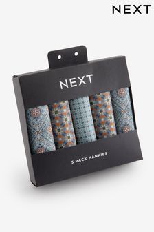 Tile Print Geo Floral Handkerchiefs 5 Pack (Q78337) | €15