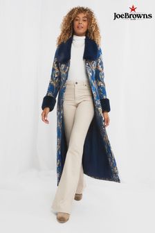 Joe Browns Blue What A Statement Longline Coat (Q78435) | €91