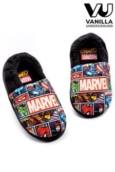 Zapatillas negras de Marvel - Pantuflas de Vanilla Underground (Q78546) | 21 €