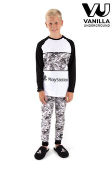Vanilla Underground Grey Playstation Long Leg Kids Pyjama Set (Q78559) | €23