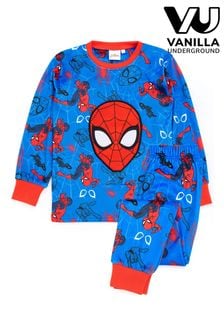 أزرق Spiderman - طقم بيجاما طويل للأطفال من Vanilla Underground (Q78593) | 10 ر.ع