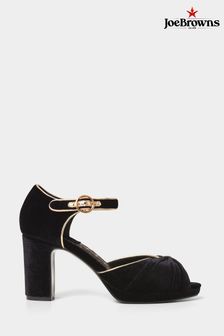 Joe Browns Black Misty Velvet Shoes (Q78652) | $87