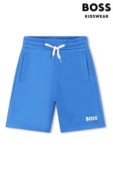 Donkerblauw - Boss - Jersey short met logo (Q78861) | €98 - €113