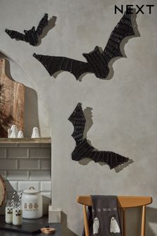 Woven Bats Hanging Decoration Set Of 3 (Q79029) | €19