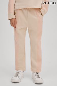 Reiss Pink Ivy Junior Cotton Blend Tapered Joggers (Q79055) | 257 QAR
