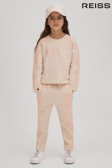 Reiss Pink Ivy 9-13 yrs Cotton Blend Tapered Joggers (Q79062) | $71