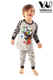 Vanilla Underground Grey Bing Long Leg Kids Pyjama Set (Q79095) | SGD 31
