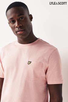 Palm Pink - Lyle & Scott T-Shirt mit Tasche (Q79146) | 55 €
