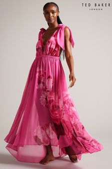 Ted Baker Pink Aydrana Maxi Cover-Up With Tie Shoulders (Q79212) | 230 €