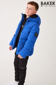 Baker By Ted Baker Blue Shower Resistant Short Padded Coat (Q79281) | ‏317 ‏₪ - ‏352 ‏₪