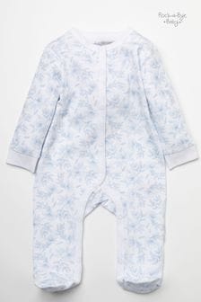 Rock-A-Bye Baby Boutique Blue Floral Print Cotton 5-Piece Baby Gift Set (Q79446) | €32