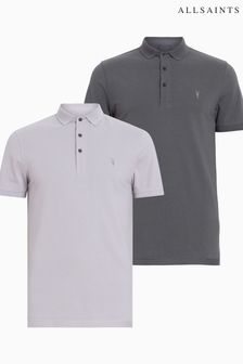 AllSaints Reform Polo Shirts 2 Pack