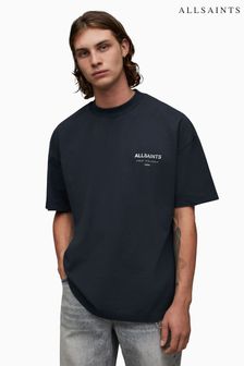Blau - AllSaints Underground Rundhals-T-Shirt (Q79478) | 86 €