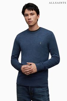 AllSaints Blue Mode Merino Crew T-Shirt (Q79492) | kr1,233