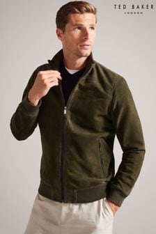 Ted Baker Bomberjacke aus Veloursleder mit Stehkragen (Q79566) | 546 €