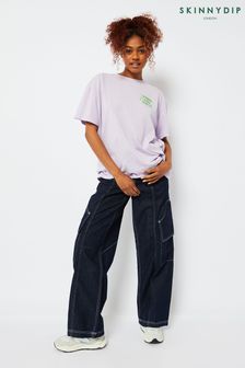 Skinnydip Oversized Purple Disney Little Mermaid T-Shirt (Q79587) | 140 zł