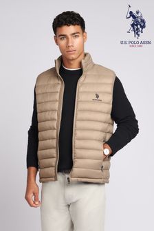 U.S. Polo Assn. Mens Grey Lightweight Quilted Gilet (Q79646) | 3,948 UAH