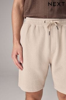 Textured Jersey Zig Zag Shorts