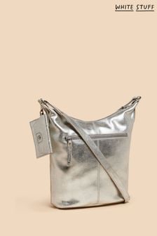 White Stuff Fern Leather Cross-Body Bag