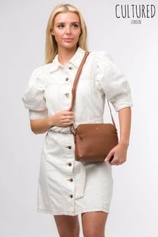 Cultured London Janelle Leather Cross Body Bag (Q79826) | 243 QAR