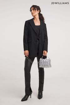 JD Williams Relaxed Fit Black Blazer (Q79891) | LEI 352