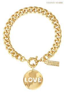 Celeste Starre Gold Tone Love Conquers All Bracelet