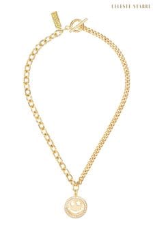 Celeste Starre Gold Tone Wink If You Are Happy Necklace