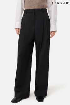 Spodnie wełniane Jigsaw Kemp z szerokimi nogawkami (Q80240) | 1,390 zł