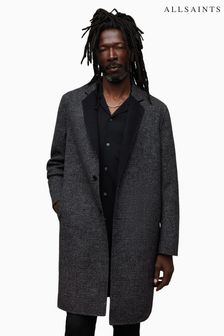 AllSaints Black Monroy Coat (Q80274) | €411