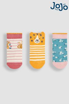 JoJo Maman Bébé 3-Pack Leopard Socks