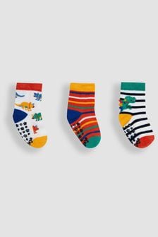 Grün - Jojo Maman Bébé Socken mit Dinodesign, 3er-Pack (Q80328) | 15 €