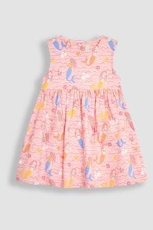 JoJo Maman Bébé Pale Pink Mermaid With Pet In Pocket Tiered Dress (Q80632) | NT$930