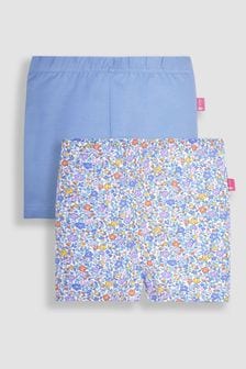 JoJo Maman Bébé Purple Ditsy & Lilac 2-Pack Shorts (Q80640) | HK$154
