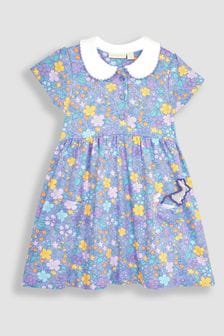 丁香紫 - Jojo Maman Bébé 花卉彼得潘寵物口袋平織連身裙 (Q80710) | NT$1,070