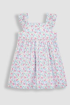 Jojo Maman Bébé Kleid mit gerüschter Schulterpartie und Schmetterlingmuster (Q80757) | 37 €