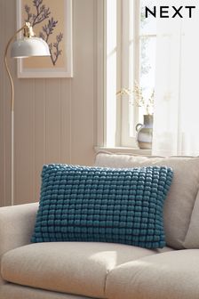 Blue 40 x 59cm Global Bobble Cushion