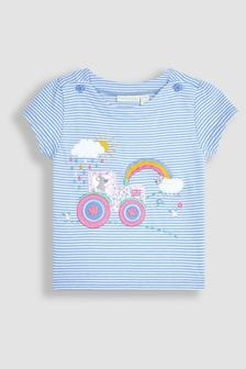 Hase auf Traktor, Violett - Jojo Maman Bébé T-Shirt mit Applikation (Q80860) | 27 €