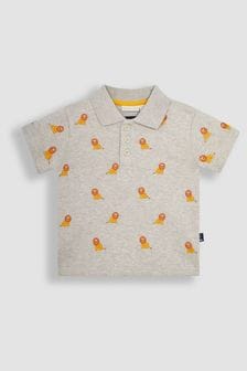 JoJo Maman Bébé Natural Lion Embroidered Polo Shirt (Q80879) | NT$840