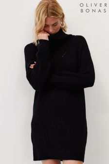 Oliver Bonas 高領針織毛衣黑色連身裙 (Q81045) | NT$3,030
